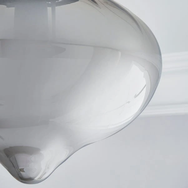 Dunelm Voyager 1 Light Smoked Flush Ceiling Fitting 3 Dunelm Voyager 1 Light Smoked Flush Ceiling Fitting - Image 3