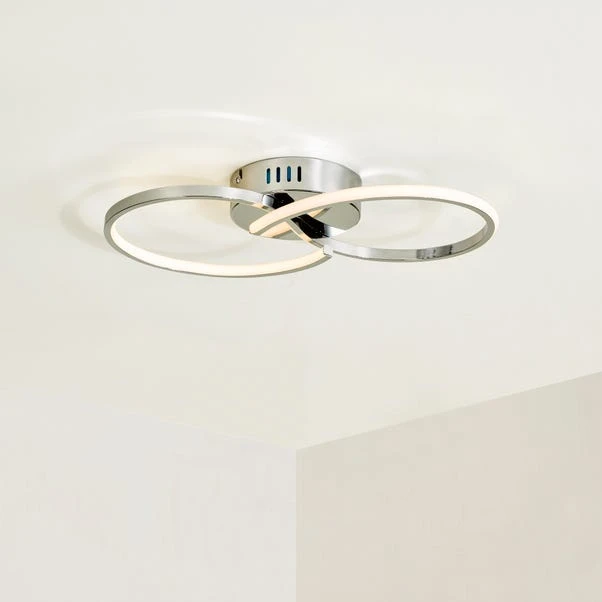 Dunelm Infinity LED Ceiling Fitting 1 Dunelm Infinity LED Ceiling Fitting