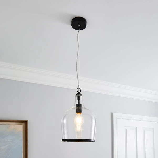 Dunelm Lenny 1 Light Black Ceiling Fitting 1 Dunelm Lenny 1 Light Black Ceiling Fitting