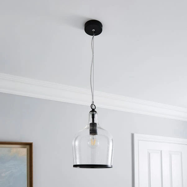 Dunelm Lenny 1 Light Black Ceiling Fitting 2 Dunelm Lenny 1 Light Black Ceiling Fitting - Image 2