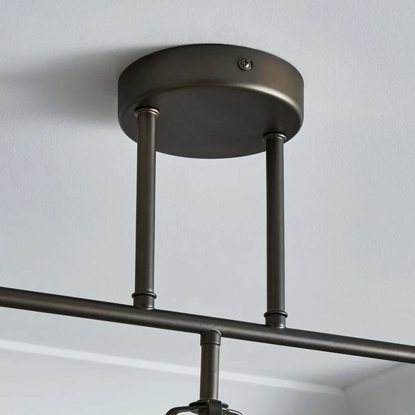 Dunelm Nicholas 3 Light Industrial Ceiling Fitting 4 Dunelm Nicholas 3 Light Industrial Ceiling Fitting - Image 4