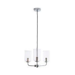 Dunelm Palazzo Clear 3 Light Ceiling Fitting -Lava Lamp Shop 30753370 alt05