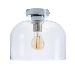Dunelm Palazzo Clear 1 Light Flush Fitting -Lava Lamp Shop 30753371 alt05