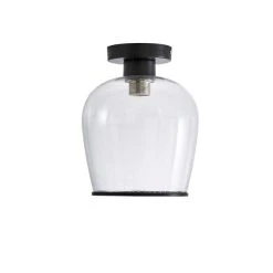Dunelm Lenny 1 Light Black Flush Ceiling Fitting -Lava Lamp Shop 30753380 alt05