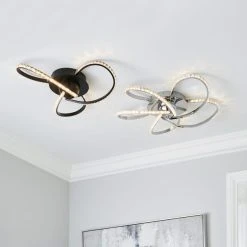 Dunelm Oria 3 Light LED Black Ceiling Fitting 11 Dunelm Oria 3 Light LED Black Ceiling Fitting -Lava Lamp Shop 30753387 alt06