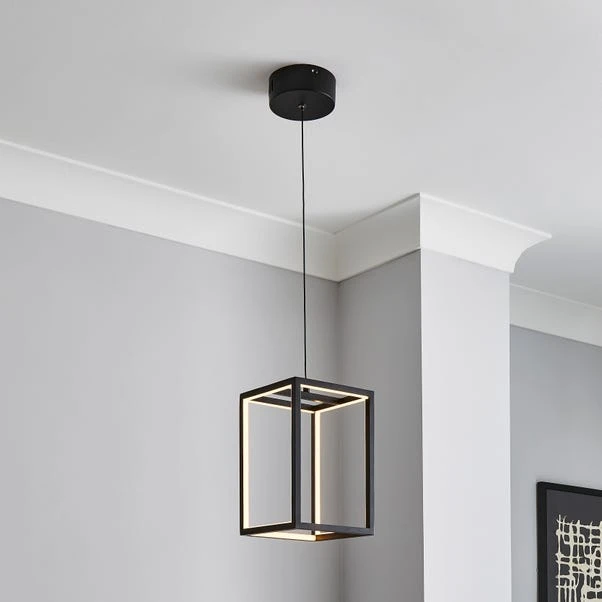 Dunelm Depere 1 Light Integrated LED Black Ceiling Fitting 1 Dunelm Depere 1 Light Integrated LED Black Ceiling Fitting