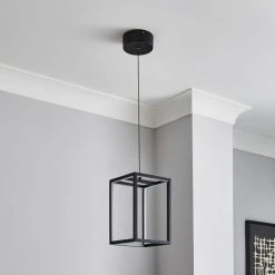 Alternative view of Dunelm Depere 1 Light Integrated LED Black Ceiling Fitting