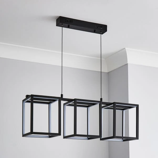Dunelm Depere 3 Light Integrated LED Black Ceiling Fitting 2 Dunelm Depere 3 Light Integrated LED Black Ceiling Fitting - Image 2
