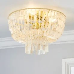 Dunelm Abanna Flush Ceiling Fitting