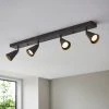 Dunelm Grove Grey 4 Light Spotlight Bar