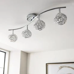 Alternative view of Dunelm Cecillie 4 Light Spotlight Bar