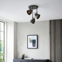 Dunelm Rolton 3 Light Gunmetal Spotlight 9 Dunelm Rolton 3 Light Gunmetal Spotlight -Lava Lamp Shop 30754830 alt03