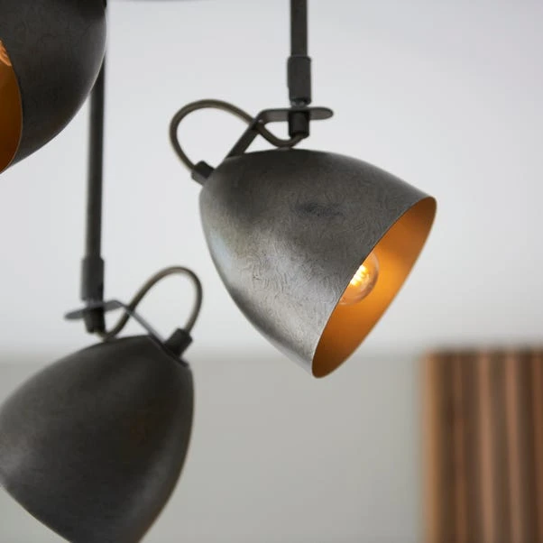 Dunelm Rolton 3 Light Gunmetal Spotlight 6 Dunelm Rolton 3 Light Gunmetal Spotlight - Image 6