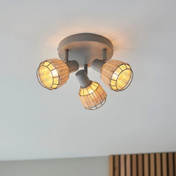 Dunelm Ohio 3 Light Grey Spotlight 1 Dunelm Ohio 3 Light Grey Spotlight