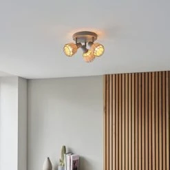 Dunelm Ohio 3 Light Grey Spotlight 8 Dunelm Ohio 3 Light Grey Spotlight -Lava Lamp Shop 30754832 alt02