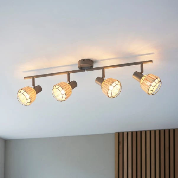 Dunelm Ohio 4 Light Grey Spotlight Bar 1 Dunelm Ohio 4 Light Grey Spotlight Bar