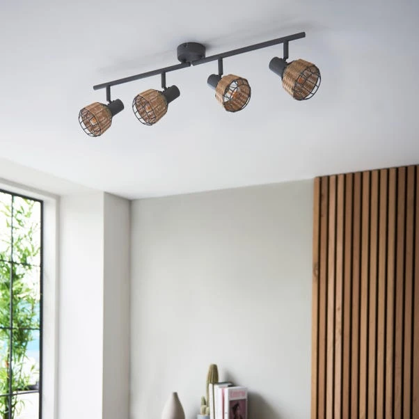 Dunelm Ohio 4 Light Grey Spotlight Bar 4 Dunelm Ohio 4 Light Grey Spotlight Bar - Image 4