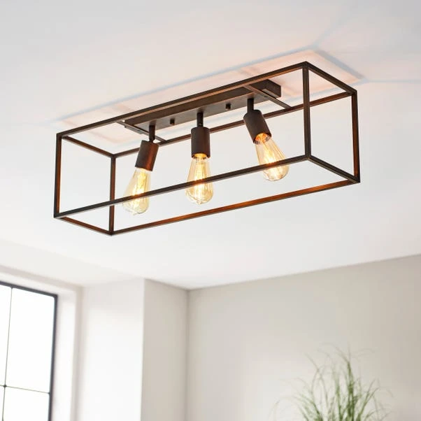 Dunelm London 3 Light Bronze Spotlight Bar 1 Dunelm London 3 Light Bronze Spotlight Bar