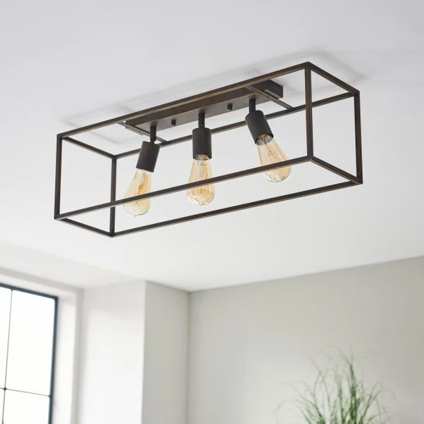 Dunelm London 3 Light Bronze Spotlight Bar 2 Dunelm London 3 Light Bronze Spotlight Bar - Image 2