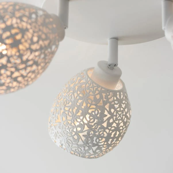 Dunelm Fearne 3 Light White Spotlight 6 Dunelm Fearne 3 Light White Spotlight - Image 6