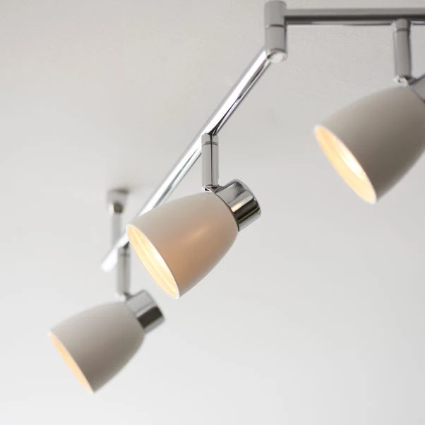 Dunelm Alto 6 Light Chrome Spotlight Bar - Image 5