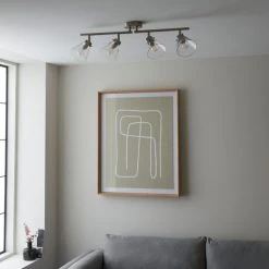 Dunelm Delavin 4 Light Satin Nickel Spotlight Bar -Lava Lamp Shop 30754843 alt03