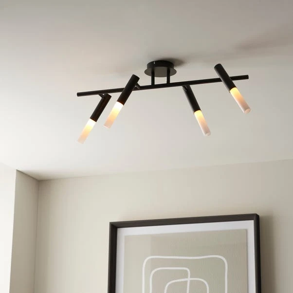 Dunelm Lyla 4 Light Spotlight Bar 1 Dunelm Lyla 4 Light Spotlight Bar