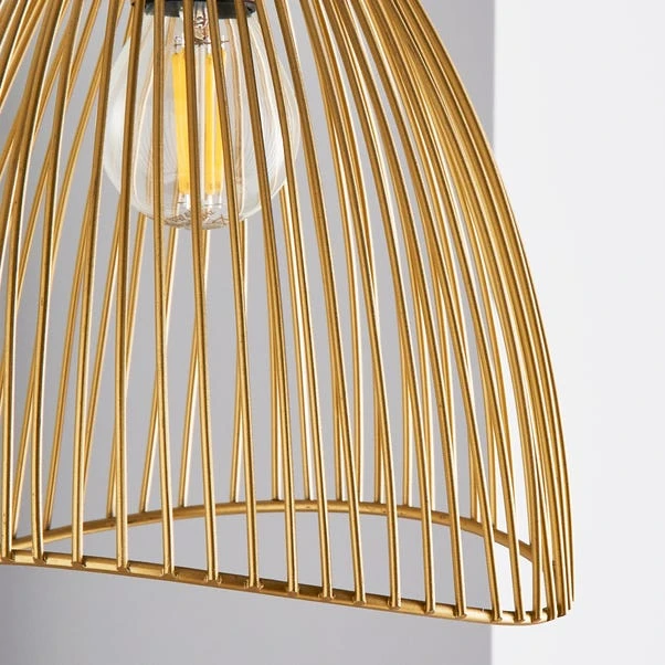 Elements Jaula Gold 3 Light Cluster Ceiling Fitting 3 Elements Jaula Gold 3 Light Cluster Ceiling Fitting - Image 3