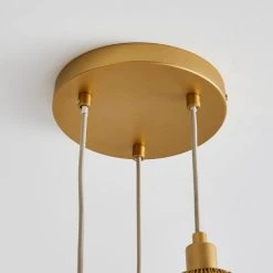 Elements Jaula Gold 3 Light Cluster Ceiling Fitting 9 Elements Jaula Gold 3 Light Cluster Ceiling Fitting -Lava Lamp Shop 30755628 alt03