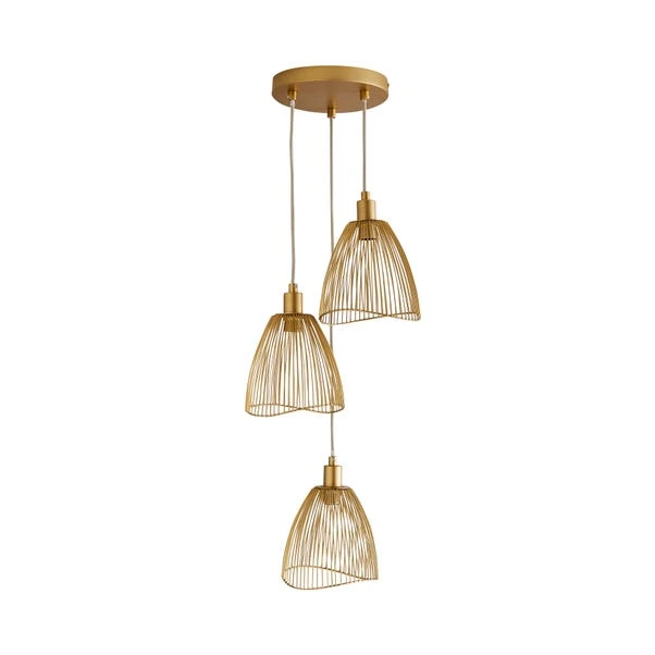 Elements Jaula Gold 3 Light Cluster Ceiling Fitting 5 Elements Jaula Gold 3 Light Cluster Ceiling Fitting - Image 5