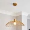 Elements Jaula Gold 1 Light Ceiling Fitting