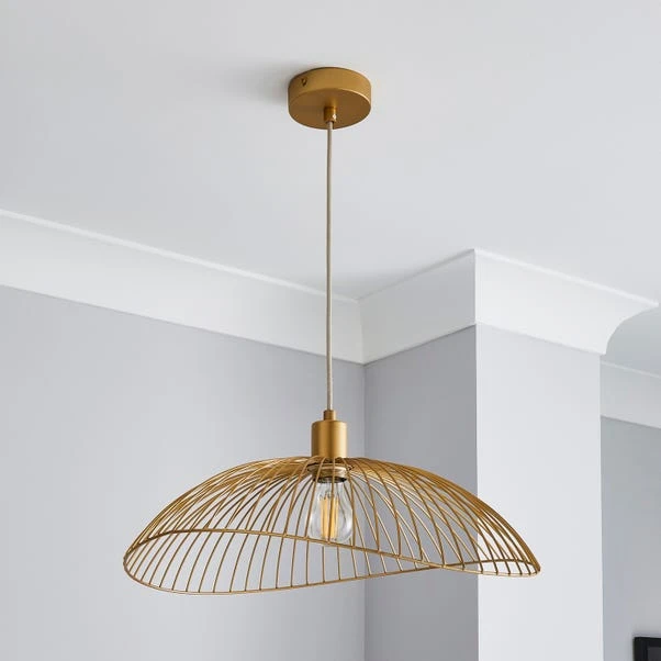 Elements Jaula Gold 1 Light Ceiling Fitting 2 Elements Jaula Gold 1 Light Ceiling Fitting - Image 2
