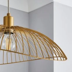Elements Jaula Gold 1 Light Ceiling Fitting 8 Elements Jaula Gold 1 Light Ceiling Fitting -Lava Lamp Shop 30755632 alt02
