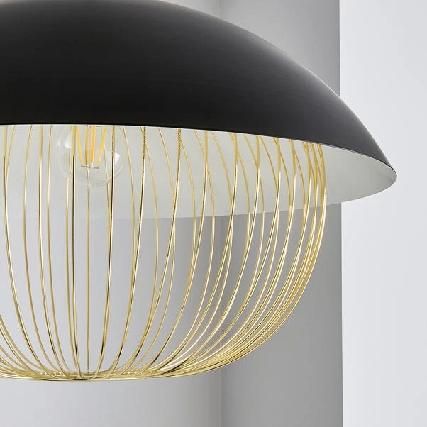 Dunelm Emzo Black Ceiling Fitting 50cm 3 Dunelm Emzo Black Ceiling Fitting 50cm - Image 3
