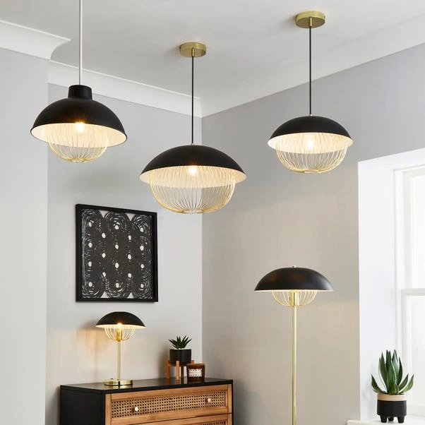 Dunelm Emzo Black Ceiling Fitting 50cm 6 Dunelm Emzo Black Ceiling Fitting 50cm - Image 6