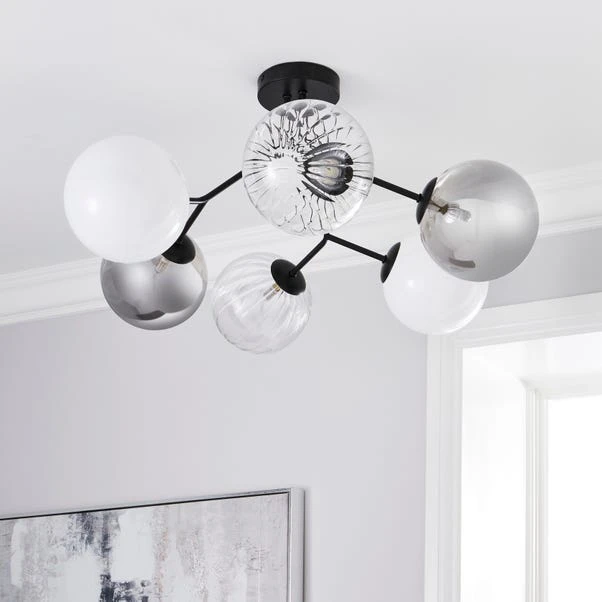 Dunelm Nila 6 Light Ceiling Fitting 2 Dunelm Nila 6 Light Ceiling Fitting - Image 2