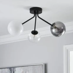 Alternative view of Dunelm Nila 3 Light Ceiling Fitting