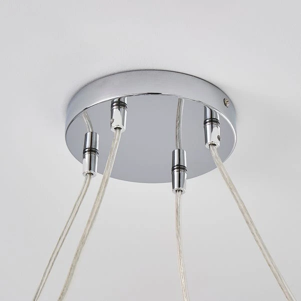 Dunelm Iris Hoop 4 Light Ceiling Fitting 4 Dunelm Iris Hoop 4 Light Ceiling Fitting - Image 4