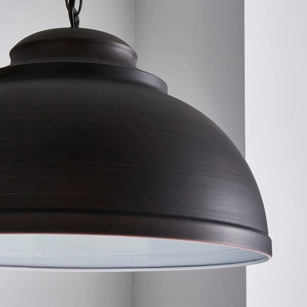 Dunelm Galley Antique Bronze Ceiling Fitting 40cm - Image 3