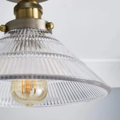 Dunelm Logan Glass 1 Light Satin Nickel Semi Flush Fitting 8 Dunelm Logan Glass 1 Light Satin Nickel Semi Flush Fitting -Lava Lamp Shop 30755756 alt02