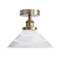 Dunelm Logan Glass 1 Light Satin Nickel Semi Flush Fitting 10 Dunelm Logan Glass 1 Light Satin Nickel Semi Flush Fitting -Lava Lamp Shop 30755756 alt05