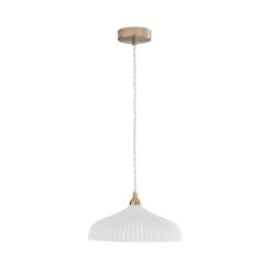 Dorma Ribbed Porcelain 1 Light Ceiling Fitting -Lava Lamp Shop 30755762 alt05