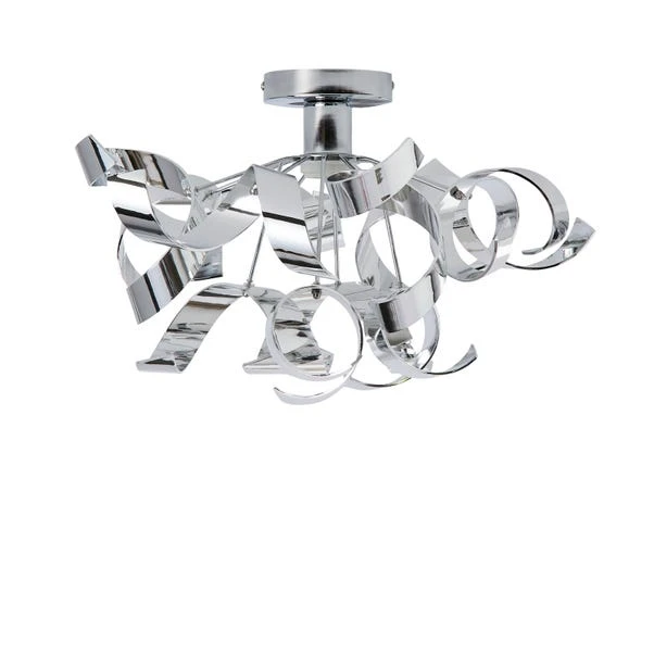 Dunelm Iris Semi Flush Ceiling Fitting 5 Dunelm Iris Semi Flush Ceiling Fitting - Image 5
