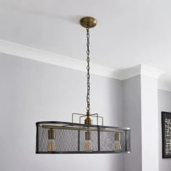 Alternative view of Dunelm Kalix 3 Light Diner Ceiling Fitting