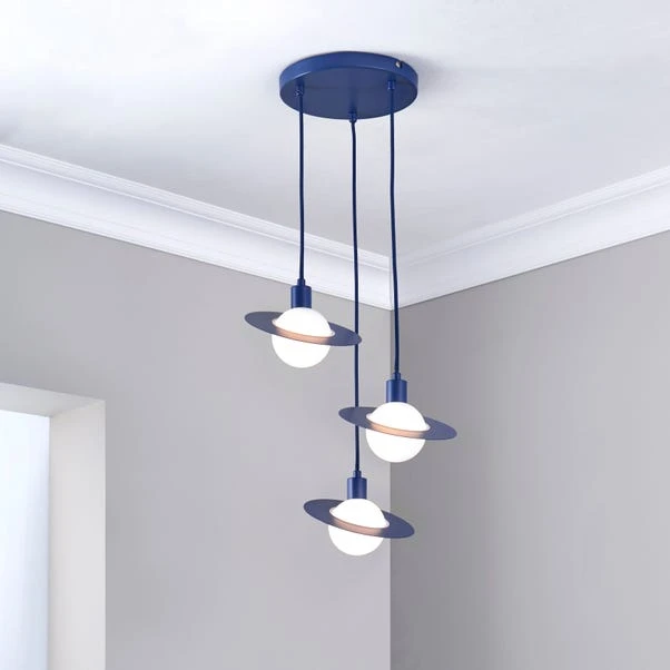 Dunelm Saturn 3 Light Cluster Ceiling Fitting 1 Dunelm Saturn 3 Light Cluster Ceiling Fitting