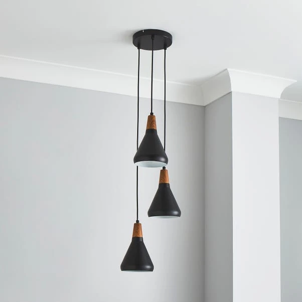 Elements Wolston 3 Light Cluster Ceiling Fitting 2 Elements Wolston 3 Light Cluster Ceiling Fitting - Image 2