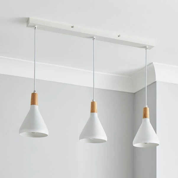 Elements Wolston 3 Light Diner Ceiling Fitting 2 Elements Wolston 3 Light Diner Ceiling Fitting - Image 2