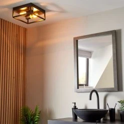 Dunelm Bathroom London 2 Light Flush Fitting -Lava Lamp Shop 30766169 alt02
