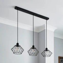 Alternative view of Dunelm Frances 3 Light Diner Ceiling Fitting