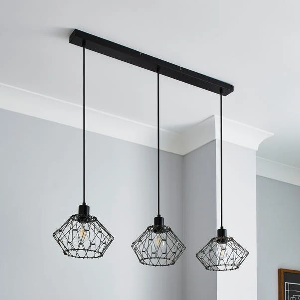 Dunelm Frances 3 Light Diner Ceiling Fitting 2 Dunelm Frances 3 Light Diner Ceiling Fitting - Image 2